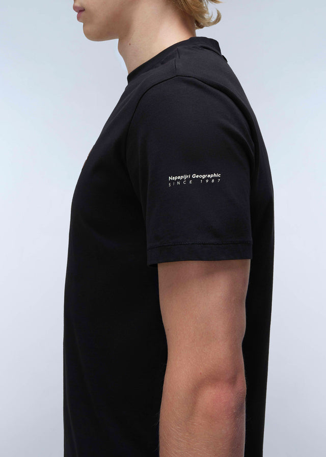 Napapijri T-Shirts  Badge t-shirt - black 