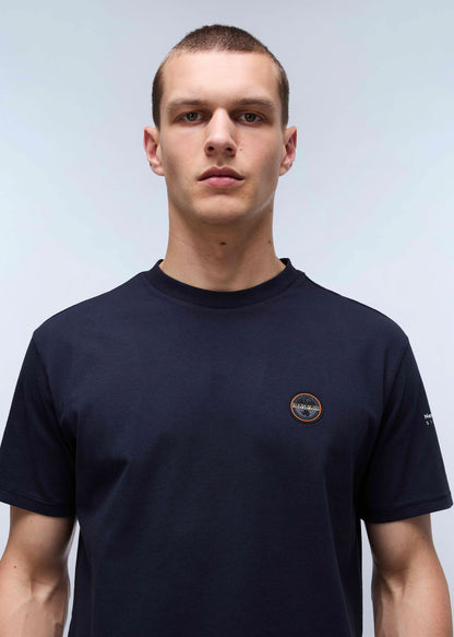 Napapijri T-shirts  Badge t-shirt - blue marine 