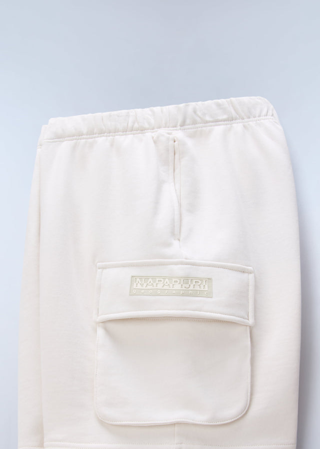 Napapijri Shorts N box logo cargo - white whisper