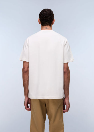 Napapijri T-shirts S box logo SS 1 - white whisper