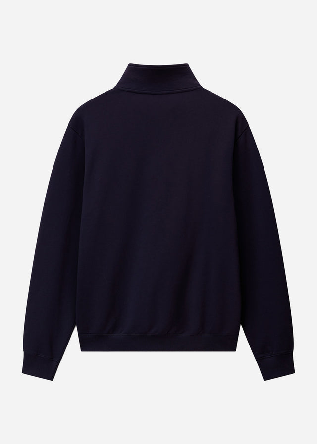 Napapijri Pullover Small box quarter zip sweat - blue marine