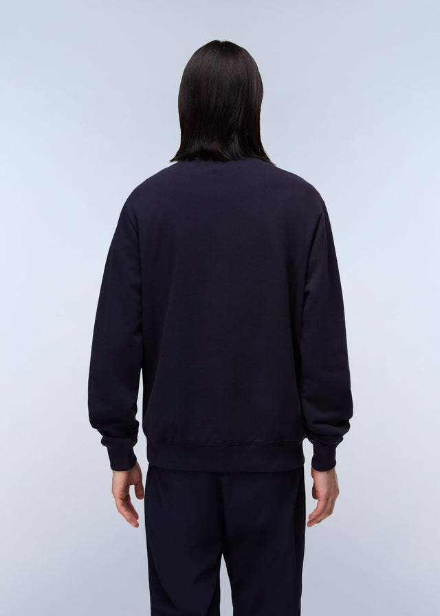 Napapijri Pullover Small box quarter zip sweat - blue marine