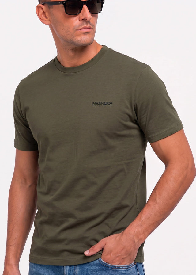 Napapijri T-Shirts S yourte ss - olive night