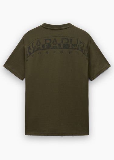 Napapijri T-shirts S yourte ss - olive night