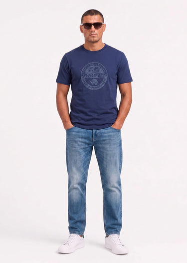 Napapijri T-shirts S bollo ss 3 - naval acade