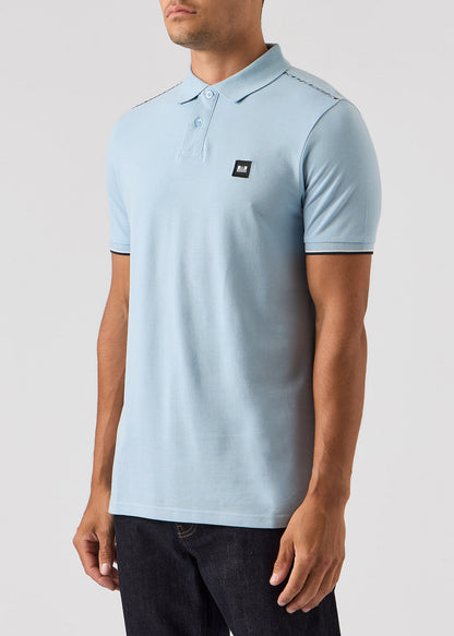 Weekend Offender Polo's  Sakai - winter sky blue house check 