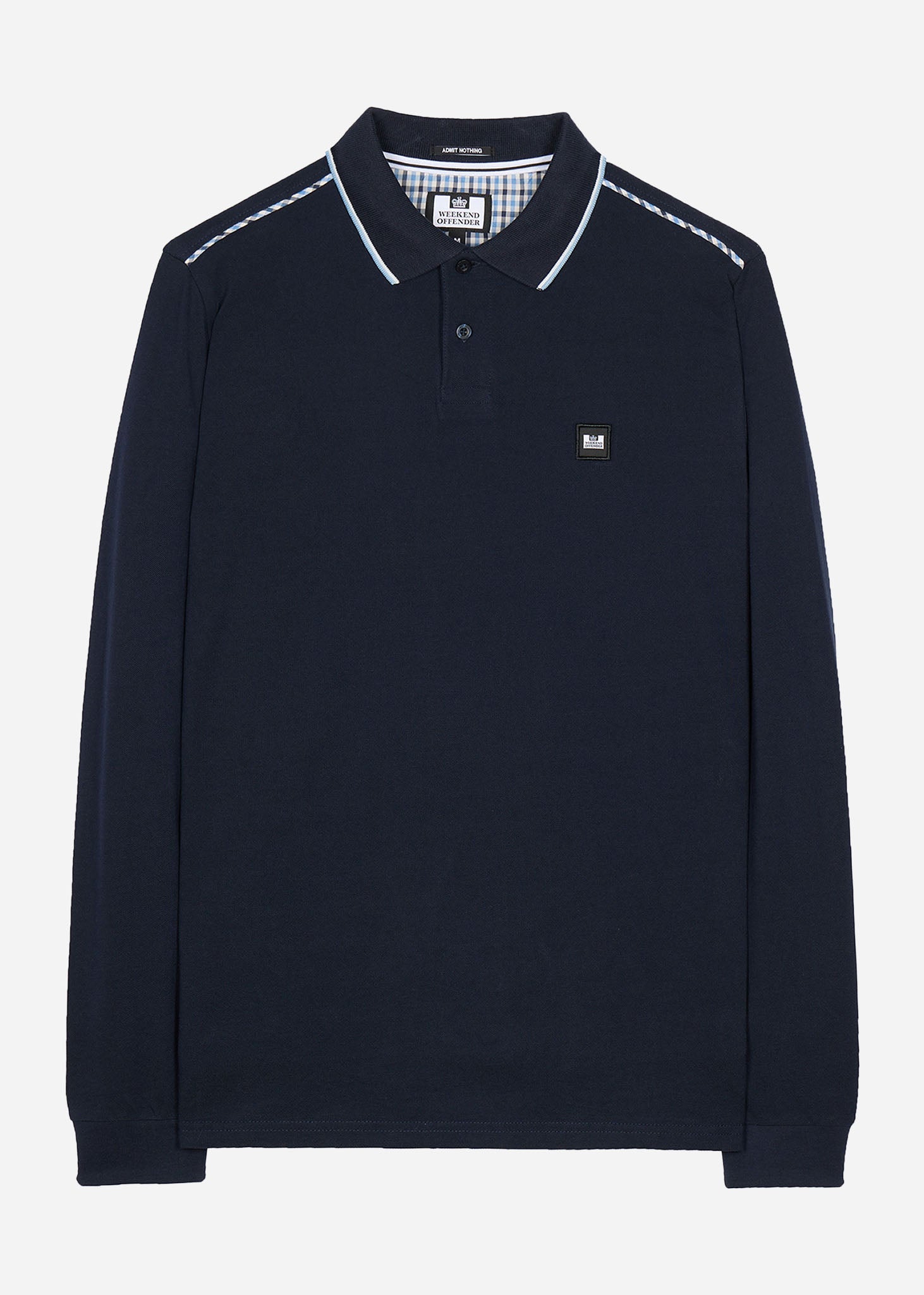 Weekend Offender Longsleeve Polo's  Carola - navy blue house check 