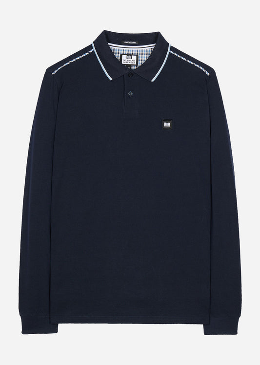 Weekend Offender Longsleeve Polo's  Carola - navy blue house check 