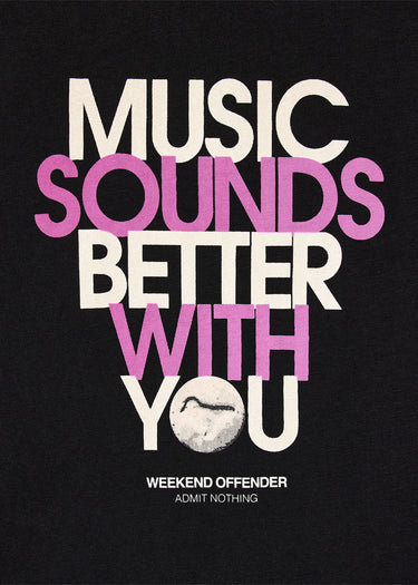 Weekend Offender T-shirts Bangalter - black