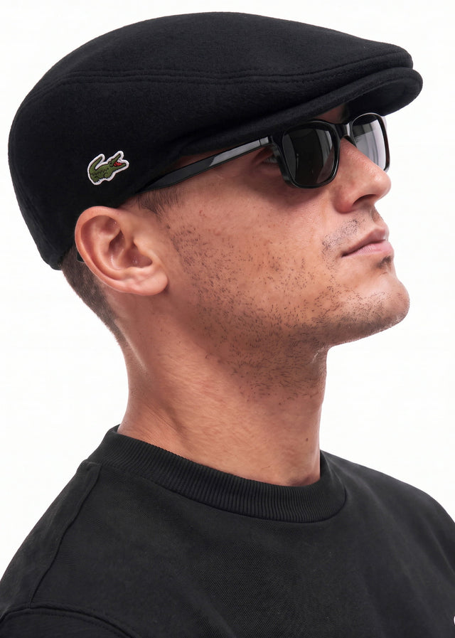 Lacoste Caps Flat Cap - black