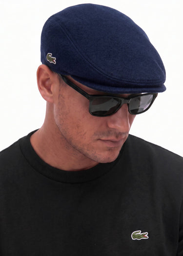 Lacoste Petten Flat Cap - navy blue