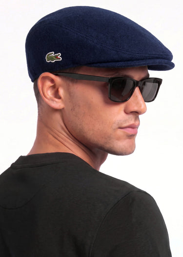 Lacoste Petten Flat Cap - navy blue
