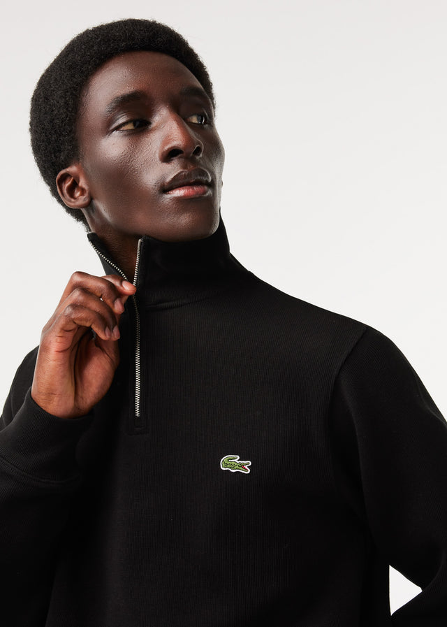 Lacoste Pullover  Sweater half zip - black 