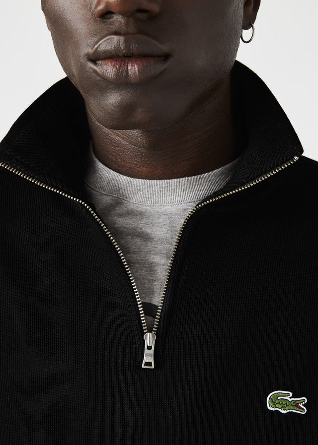 Lacoste Pullover  Sweater half zip - black 