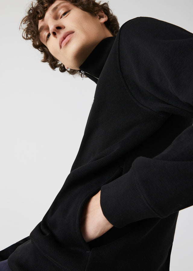 Lacoste Pullover  Sweater half zip - black 