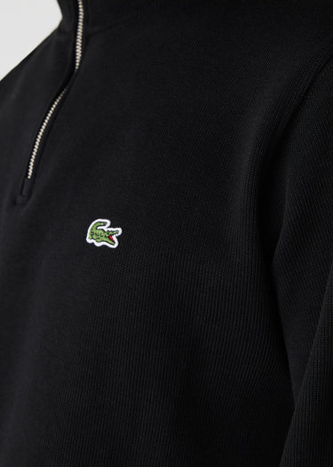 Lacoste Pullover  Sweater half zip - black 