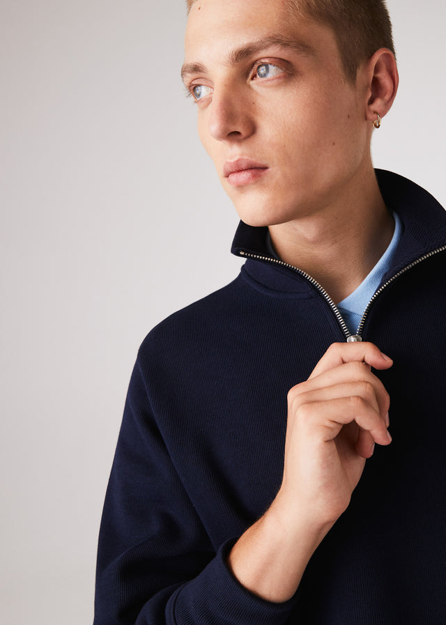 Lacoste Pullover  Sweater half zip - navy blue 