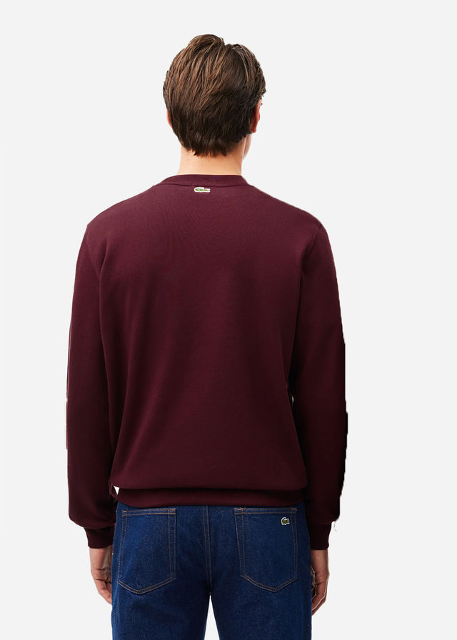 Lacoste Pullover  Sweatshirt logo print- expresso 