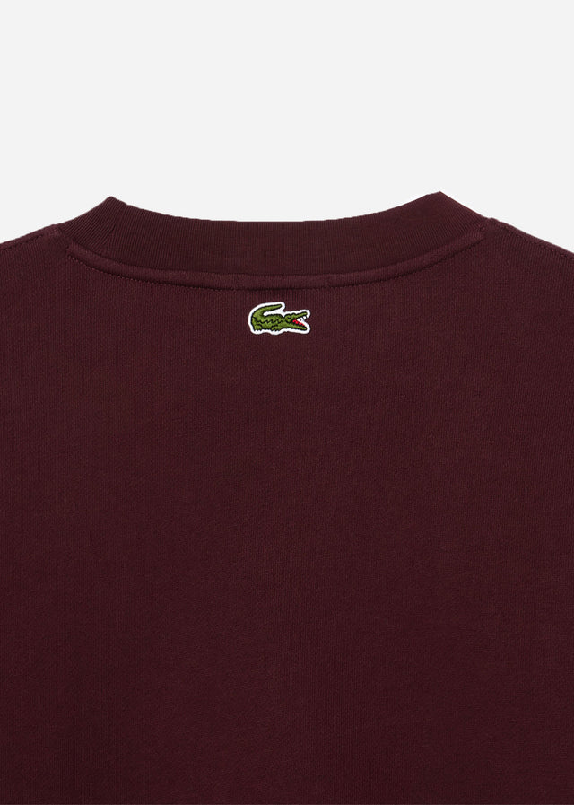 Lacoste Pullover  Sweatshirt logo print- expresso 