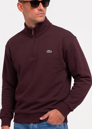 Lacoste Truien Quarter zip fleece sweatshirt - oxalis