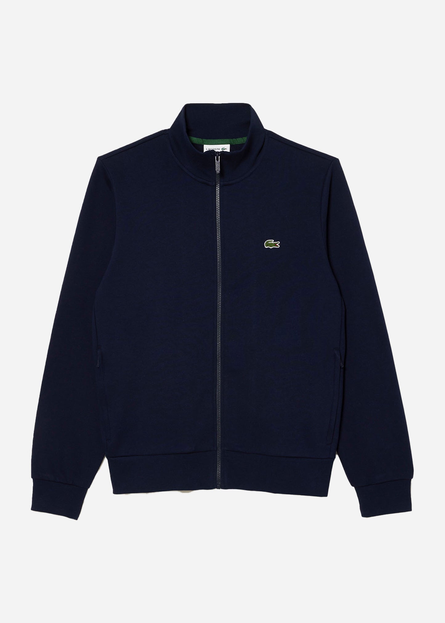 Lacoste Truien  Brushed fleece zip through sweater - Navy 