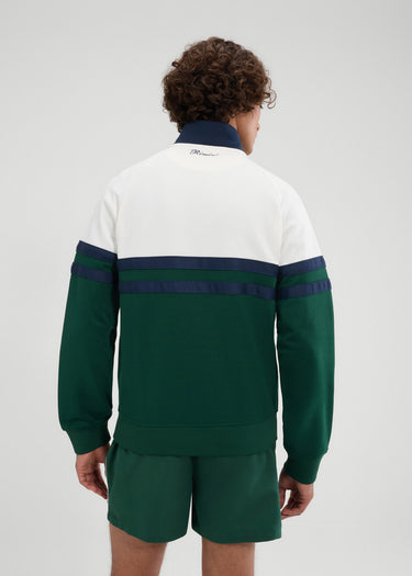 Ellesse Vesten Rimini track jacket - off white dark green