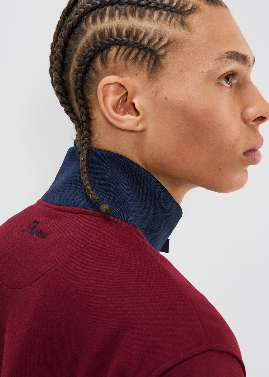 Ellesse Vesten  Roma track top - burgundy 