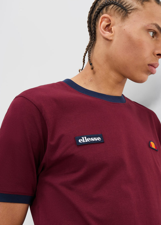 Ellesse T-Shirts  Ferdorini tee - burgundy 