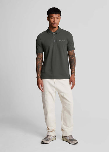 Lyle & Scott Polo's Embroidered polo shirt - gunmetal cove
