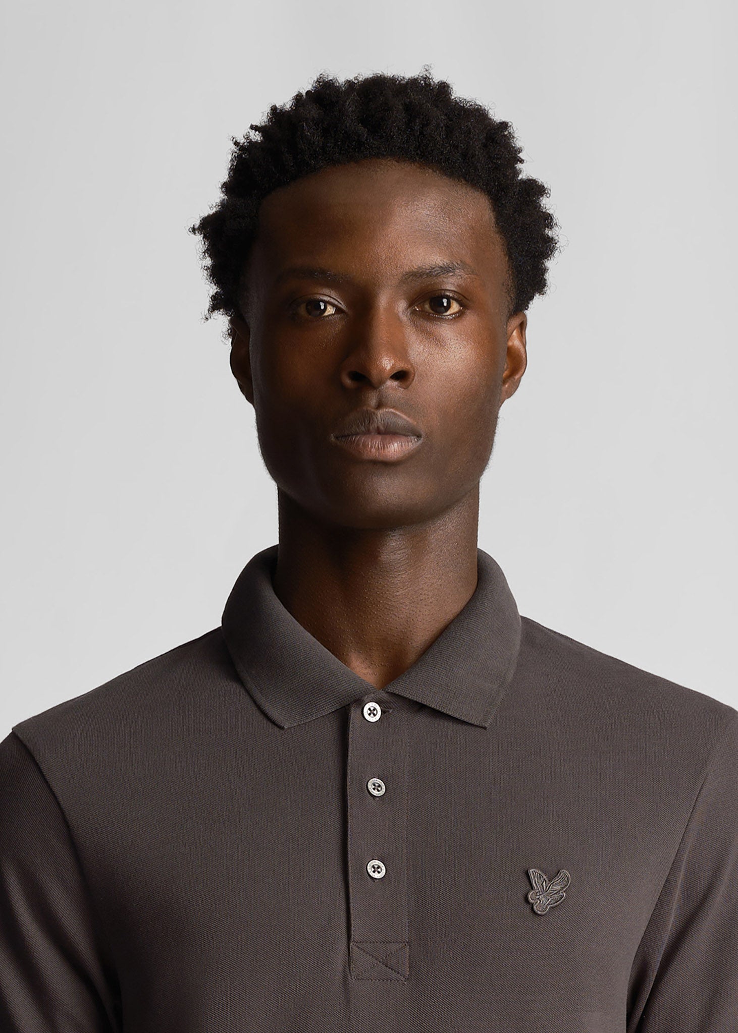 Lyle & Scott Polo's  Tonal eagle polo shirt - gunmetal 