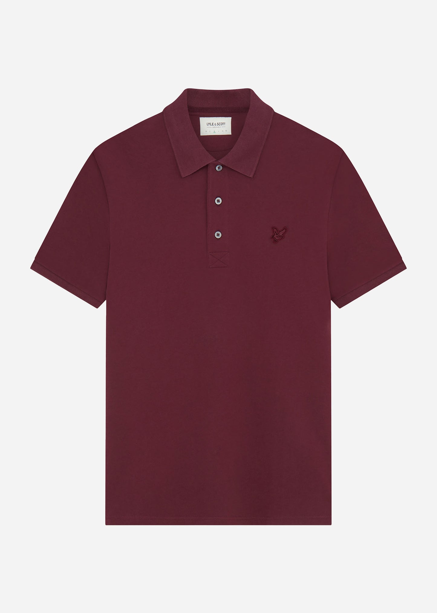 Lyle & Scott Polo's  Tonal eagle polo shirt - burgundy 