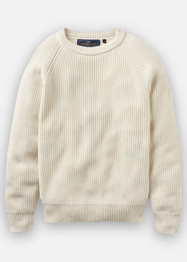 Henri Lloyd Pullover Golant ribbed crew - ecru