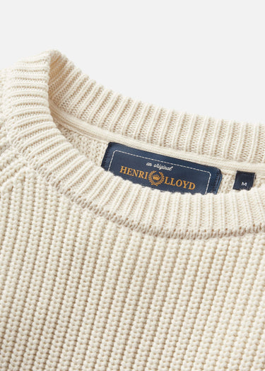 Henri Lloyd Pullover Golant ribbed crew - ecru