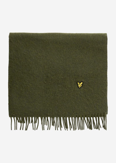 Lyle & Scott Sjaals Plain lambswool scarf - deep depths