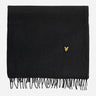 Lyle & Scott Sjaals Plain lambswool scarf - jet black