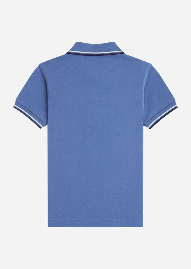 Fred Perry Poloshirts Twin tipped fred perry shirt - ace blue snow white tennis blue