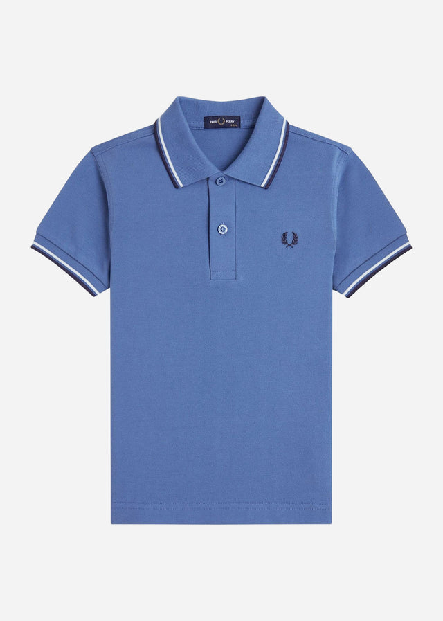 Fred Perry Poloshirts Twin tipped fred perry shirt - ace blue snow white tennis blue