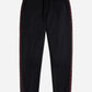 Fred Perry Jogginbroeken  Contrast tape track pant black whisky brown 