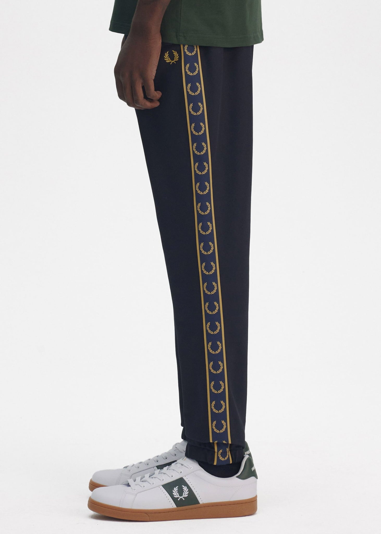 Fred Perry Joggingbroeken Contrast tape track pant - navy honeycomb