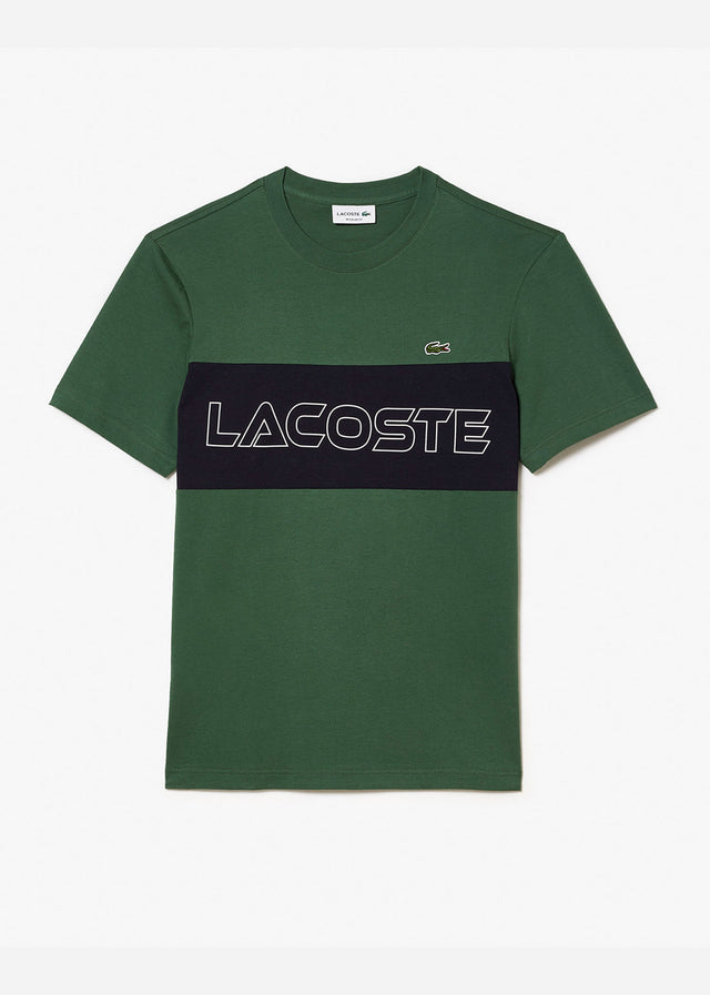 Lacoste T-Shirts  Colorblock t-shirt - sequoia abysm 