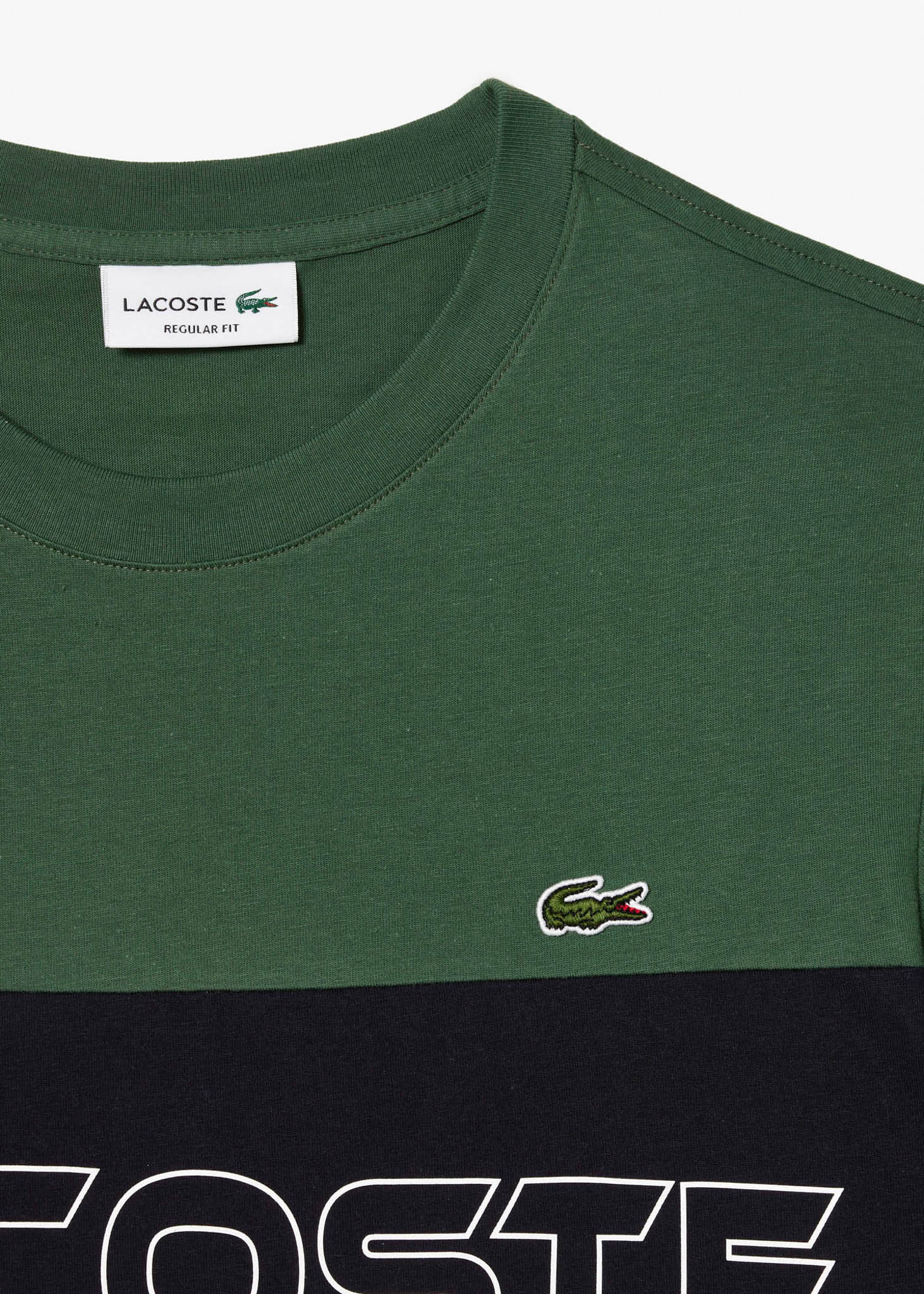 Lacoste T-shirts  Colorblock t-shirt - sequoia abysm 