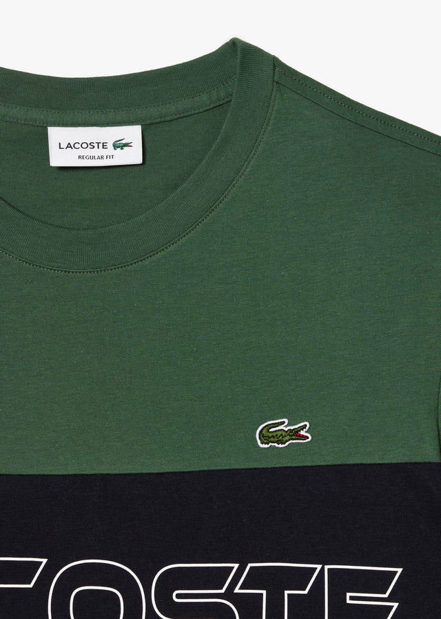Lacoste T-Shirts  Colorblock t-shirt - sequoia abysm 