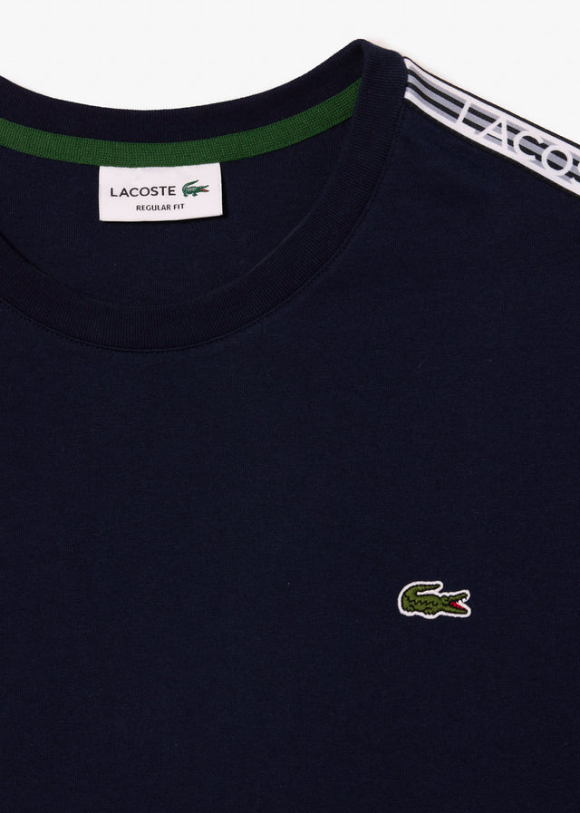 Lacoste T-Shirts  Contrast stripe t-shirt - navy blue 