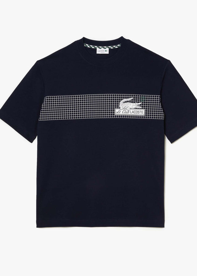 Lacoste T-Shirts  Stripe t-shirt - navy blue 