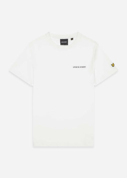 Lyle & Scott T-shirts Embroidered t-shirt - white jet black