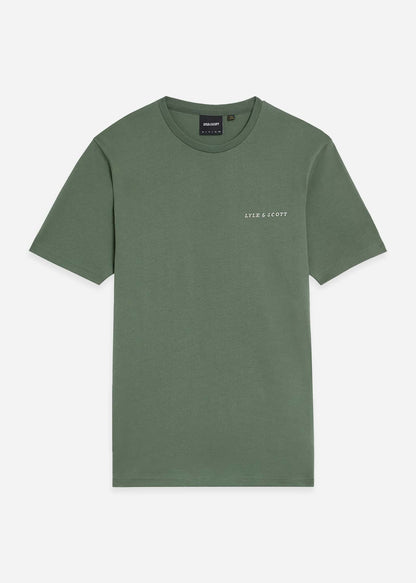 Lyle & Scott T-shirts Embroidered t-shirt - duck green cove