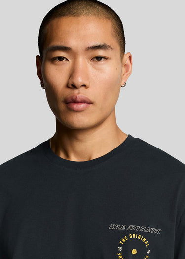 Lyle & Scott T-shirts Lyle athletic graphic tshirt - dark navy