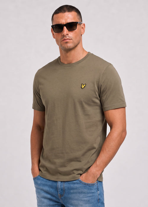 Plain t-shirt - khaki ash