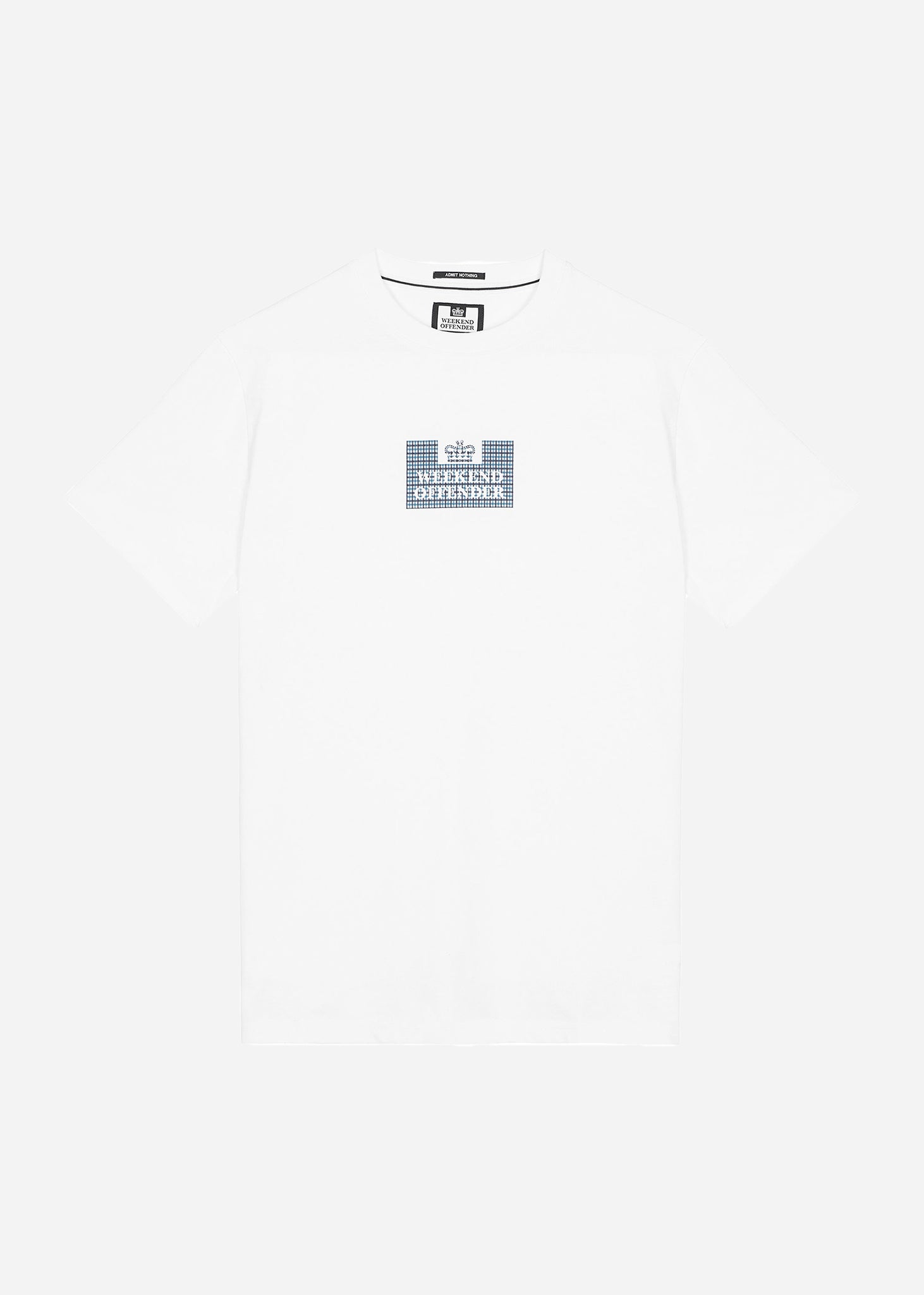 Weekend Offender T-shirts  Dygas - white blue house check 