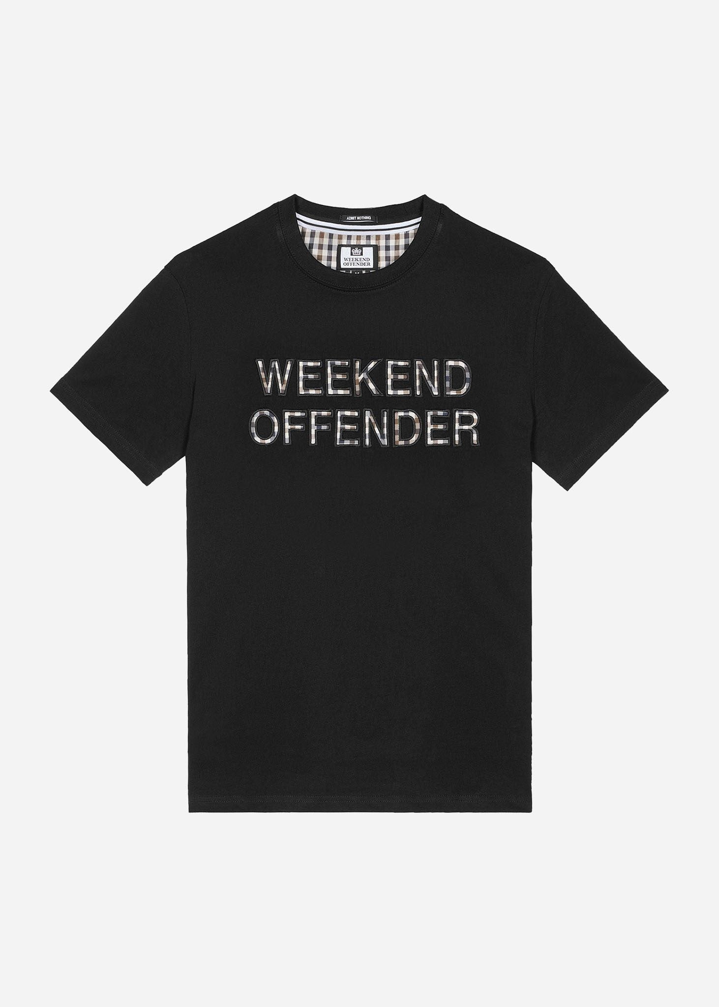 Weekend Offender T-shirts  Tornaco - black mid house check 